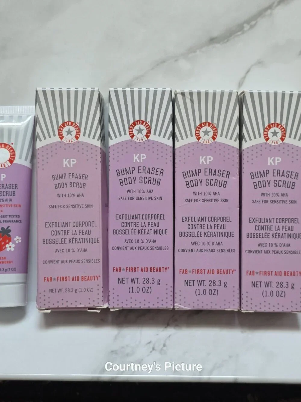 5 x KP FIRST AID BEAUTY Body Scrubs (1 oz. each)